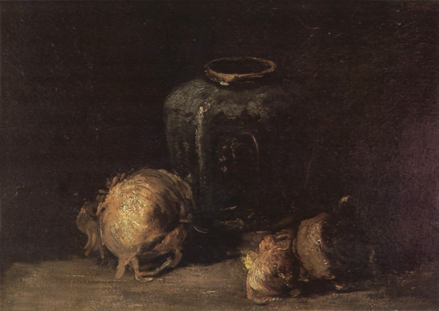 Vincent Van Gogh Still life wtih Ginger Jar and Onions (nn04)